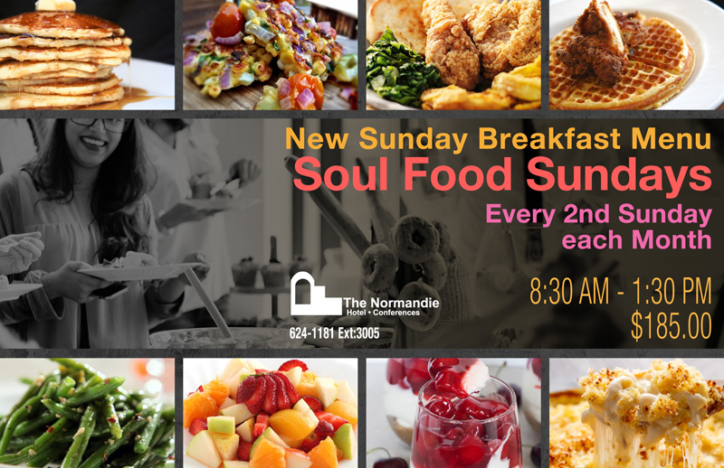 Ciao! Restaurant - Soul Food Sundays Breakfast Flyer