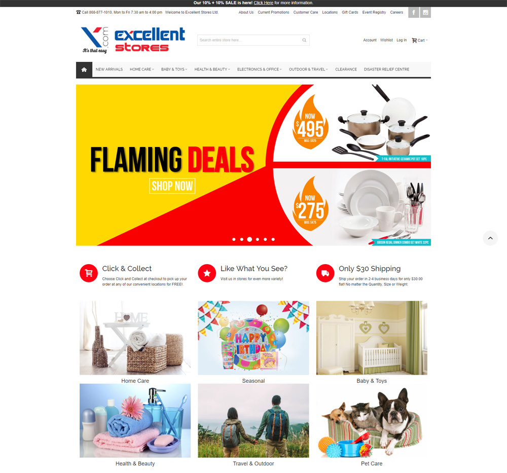 Excellent Stores Online Store Template